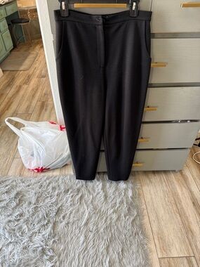 Cropped Black Tailored Ankle Pants